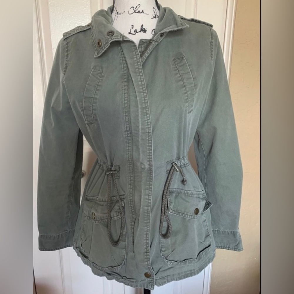 Ambiance Army Green Utility Jacket